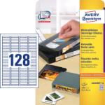  Avery Zweckform No. L6020REV-25 univerzális 43, 2 x 8, 5 mm méretű visszaszedhető, fehér öntapadó etikett címke A4-es íven - 3200 címke / csomag - 25 ív / csomag (Avery L6020REV-25)