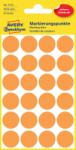  Avery Zweckform No. 3173 neon narancssárga színű, 18 mm átmérőjű, öntapadó jelölő címke (jelölő pötty, jelölő pont) permanens ragasztóval - kiszerelés: 96 címke / csomag, 4 ív / csomag
