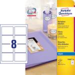 Avery Zweckform No. C6081-10 tintasugaras 88, 9 x 63, 5 mm méretű, fehér színű, fényes felületű, fotóminőségű termékcímke A4-es íven - 80 címke / csomag - 10 ív / csomag (Avery C6081-10)