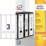  Avery Zweckform No. L4759-25 univerzális 61 x 297 mm méretű, fehér öntapadó iratrendező címke A4-es íven - 75 címke / csomag - 25 ív / csomag (Avery L4759-25)