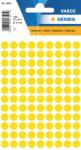  Herma No. 1841 sárga színű, 8 mm átmérőjű öntapadó jelölő címke (jelölő pötty, jelölő pont) - 540 címke / csomag - 5 ív / csomag (Herma 1841)