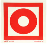 Kö-Jó Tábla utánvilágítós öntapadós Tűzjelző 150x150 UV200 (TT006)