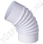 Alföldi-MAGYAR Alu füstcső könyök 110/120° FEHÉR (A05FK110120)