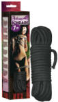 Shibari Bondage kötél - 7m (fekete) - sexshopcenter