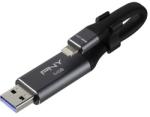 PNY Cable Design Duo-Link 64GB USB 3.0 P-FDI64GLA02GC-RB