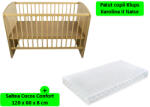 Klups Patut fara sertar KLUPS Karolina II Natur + Saltea 8 MyKids Confort II