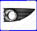 RENAULT FLUENCE 2009.10-2012.08 Első lökhárító rács bal ködlámpás, fekete, króm kerettel W161060