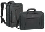 RIVACASE Notebook táska, hátizsákká alakítható, 16, RIVACASE Central 8290, fekete (NTR8290B) (6903855082907)