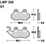 AP RACING fékbetét első SYM 50 Mask LC -2000 308 ST