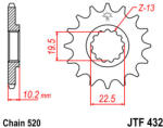 JT Sprockets 432.11 JTF első lánckerék