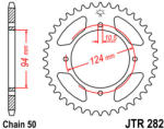 JT Sprockets 282.36 JTR hátsó lánckerék acél