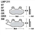 AP RACING fékbetét első SUZUKI RM 250 H J 1987-1988 211 OR