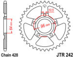 JT Sprockets 242.50 JTR hátsó lánckerék acél