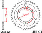 JT Sprockets 475.44 JTR hátsó lánckerék acél