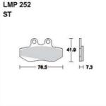 AP RACING fékbetét első MOTORHISPANIA RX 50 Racing -2000 252 ST