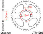 JT Sprockets 1206.42 JTR hátsó lánckerék acél