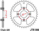 JT Sprockets 999.45 JTR hátsó lánckerék acél