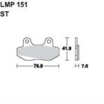AP RACING fékbetét első HONDA FS 125 Sonic -2003 151 ST
