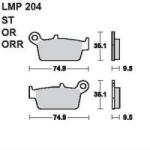 AP RACING fékbetét hátsó YAMAHA WR 400 F 1999-2000 204 OR