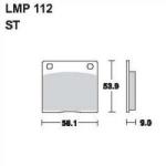 AP RACING fékbetét hátsó SUZUKI GSX 750 E 1982-1983 112 ST