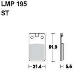 AP RACING fékbetét első BETA 260 Synt 1992-1992 195 ST