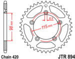 JT Sprockets 894.46 JTR hátsó lánckerék acél
