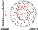 JT Sprockets 273.39 JTR hátsó lánckerék acél