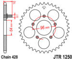 JT Sprockets 1250.48 JTR hátsó lánckerék acél