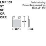 AP RACING fékbetét első PEUGEOT 50 Speedfight LBD LBDP -2000 159