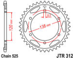 JT Sprockets 312.40 JTR hátsó lánckerék acél