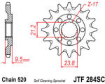 JT Sprockets 284SC. 13 JTF első lánckerék