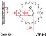 JT Sprockets 546.16 JTF első lánckerék