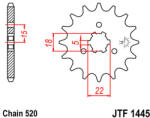 JT Sprockets 1445.11 JTF első lánckerék