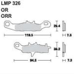AP RACING fékbetét első KAWASAKI KL 250 Super Sherpa -2000 326 O