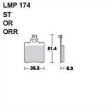 AP RACING fékbetét első CAGIVA 125 SST -1981 174 ST