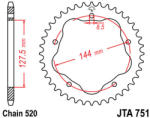 JT Sprockets 751.42 JTA hátsó lánckerék alumínium