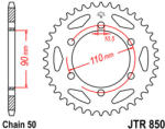 JT Sprockets 850.34 JTR hátsó lánckerék acél
