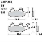 AP RACING fékbetét első KYMCO 125 Dink 1996-1999 288 ST