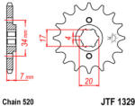 JT Sprockets 1329.10 JTF első lánckerék