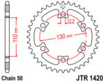 JT Sprockets 1420.40 JTR hátsó lánckerék acél