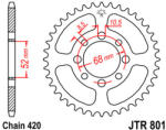 JT Sprockets 801.34 JTR hátsó lánckerék acél