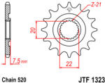 JT Sprockets 1323.12 JTF első lánckerék
