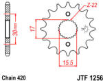 JT Sprockets 1256.13 JTF első lánckerék