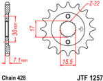 JT Sprockets 1257.14 JTF első lánckerék