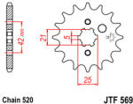 JT Sprockets 569.15 JTF első lánckerék