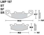 AP RACING fékbetét első SUZUKI VX 800 L-P 1990-1993 197 SF