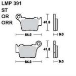 AP RACING fékbetét hátsó HUSQVARNA TC 450 -2004 391 ORR