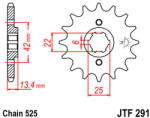 JT Sprockets 291.15 JTF első lánckerék