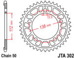 JT Sprockets 302.44 JTA hátsó lánckerék alumínium