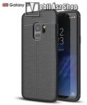 Ott! Mobile SAMSUNG SM-G960 Galaxy S9, OTT! LEATHER SERIES mobiltok, Fekete